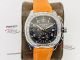 PPF Patek Philippe Aquanaut Chronograph 5968 black dial orange Rubber Strap Replica Watch (7)_th.jpg